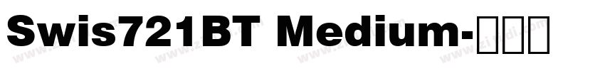 Swis721BT Medium字体转换